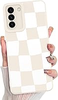 Vista 45 de KANGHAR Funda compatible con Samsung Galaxy S21 Plus, bonito patrón de silicona a cuadros, protección de cámara, funda suave y delgada para niñas