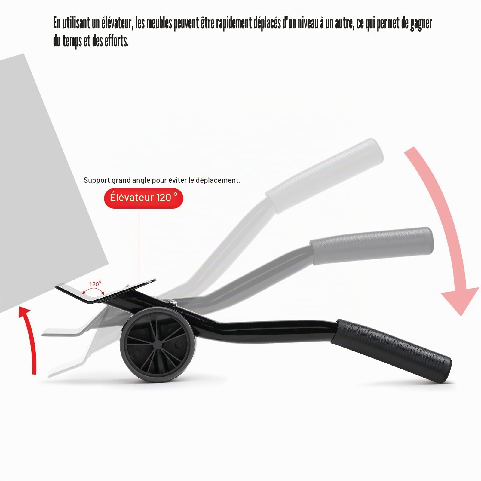 Drado roulettes pour Meubles Charge Lourde, Lot de 5 roulettes de Transport pour Meubles Charge de 600Kg, Roues Pivotantes à 360 Degrés, Pas de Dégâts sur Les Sols en Bois