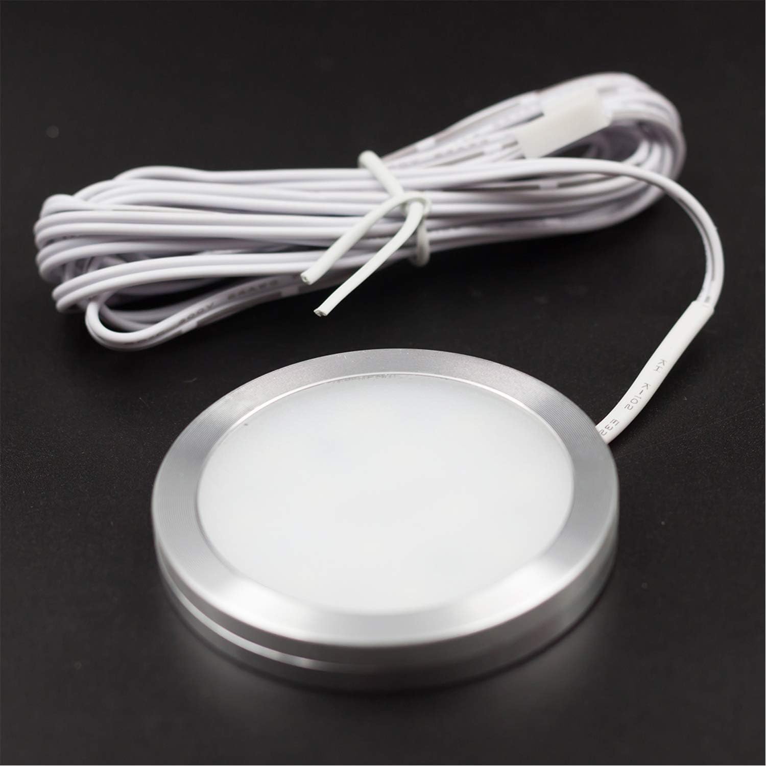 WFPOWER 12 Volt RV LED Recessed Ceiling Lights for RV Boat Trailer Camper Motorhome Truck Yacht Van Interior Light Dimmable 3W Downlights LED Panel Light Puck Light Lamp, 6 Pack White
