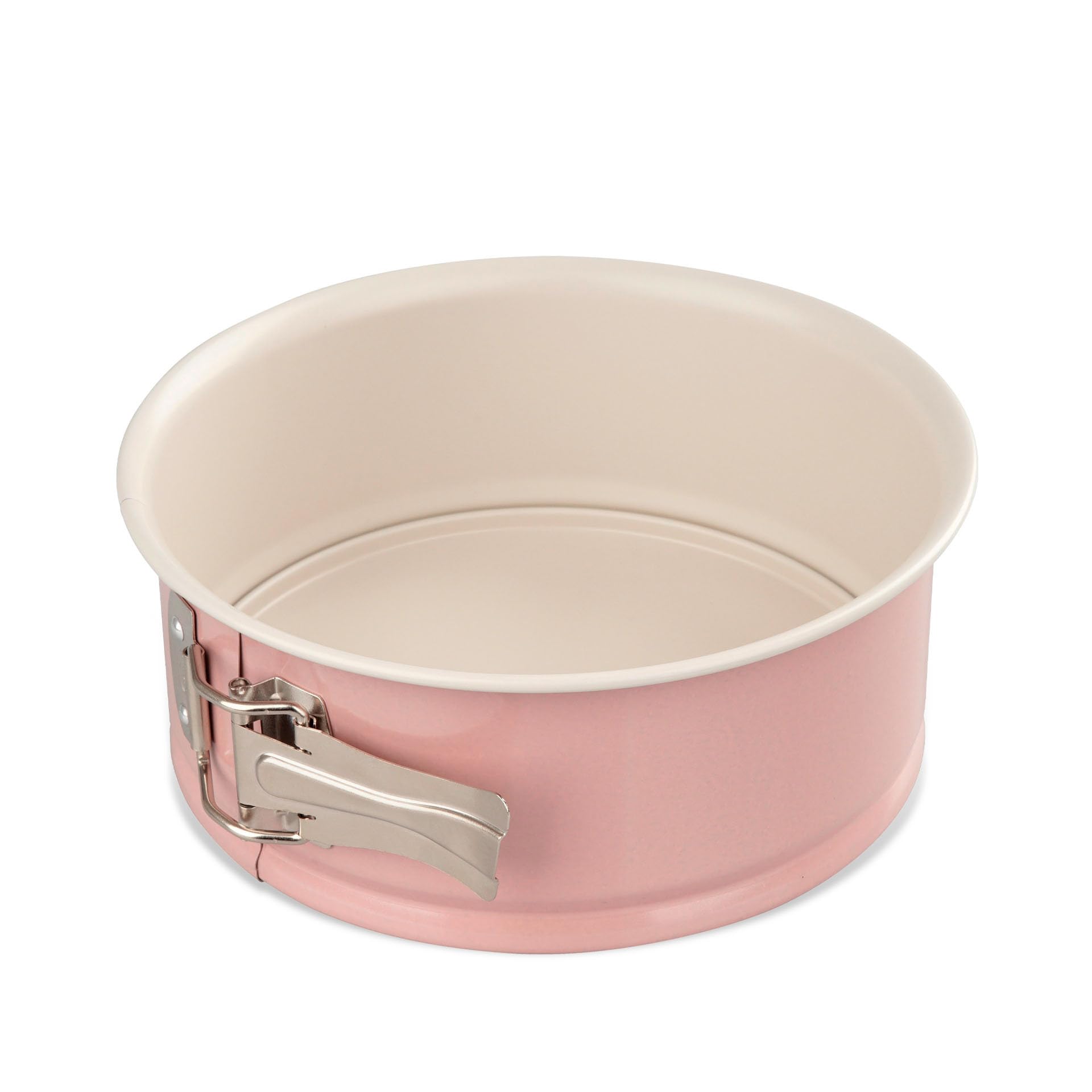 Dr.Oetker Stampo apribile in acciaio rivestito con ceramica rinforzata ø18cmx8, Linea Retrò, colore: rosa e panna, quantità: 1 pezzo