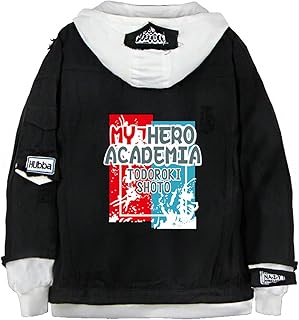 Giacca da Donna My Hero Academia Felpe con Cappuccio Unisex Giacca di Jeans Cappotto Boku No Hero Academia Cosplay Costume