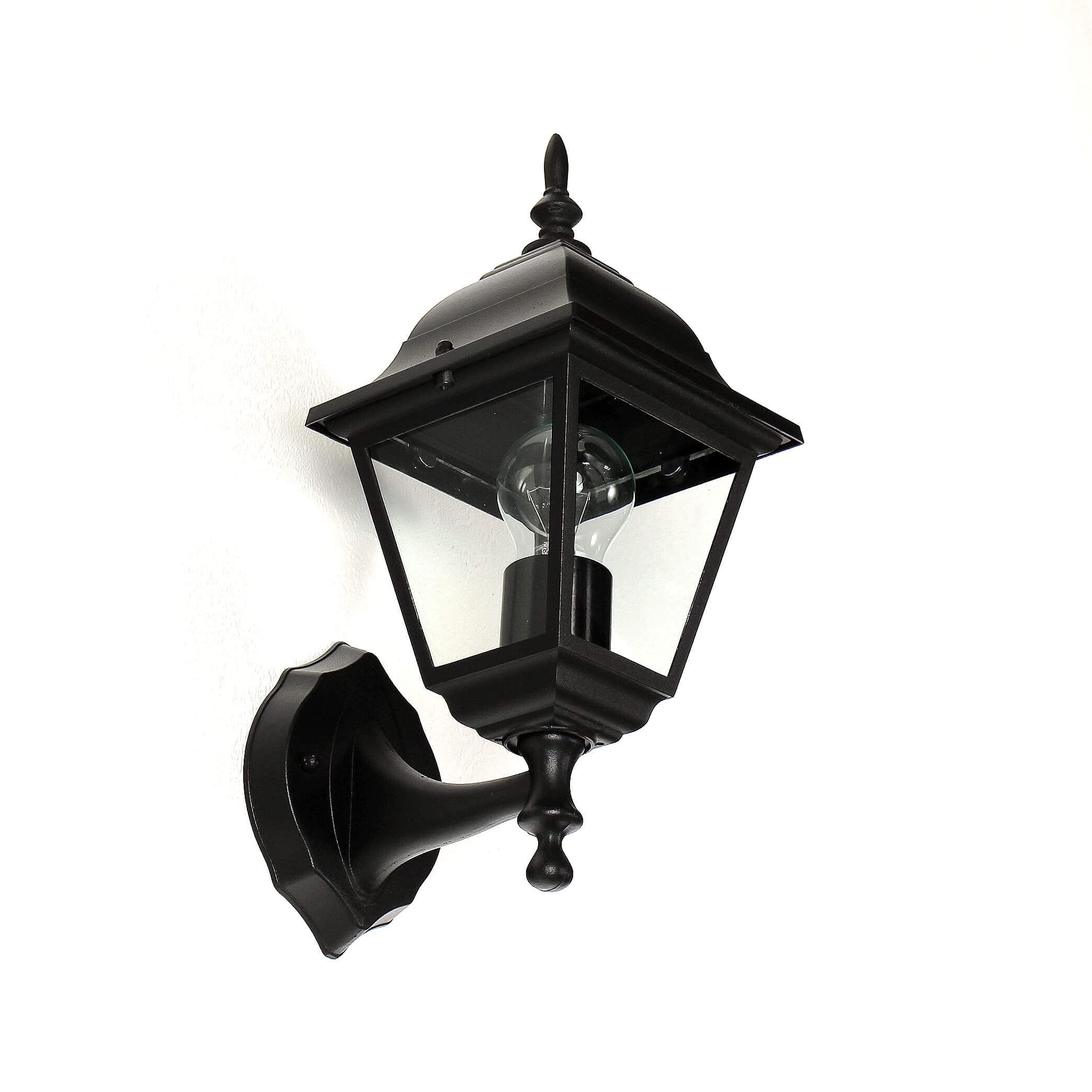 Lanterna rustica da esterno Tirol antica stile retrò nera impermeabile IP44 E27 ideale per: cortile luce illuminazione ingresso giardino