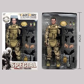 Amazon.com: Scakbyer 12 Inch Action Figures Military Set, 1/6