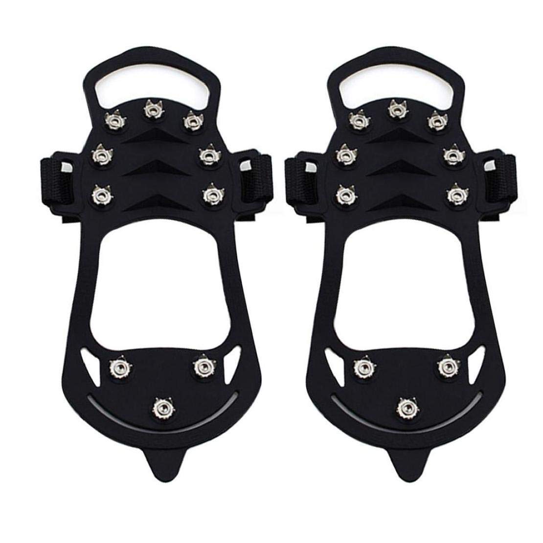 Schuhstiefel Ice Rubber Walking Cleats Anti-Rutsch-Stretch-Schuhe Ice Cleats Snow Traction Cleats Steigeisen für nassen Schlamm EIS und Schnee (m)
