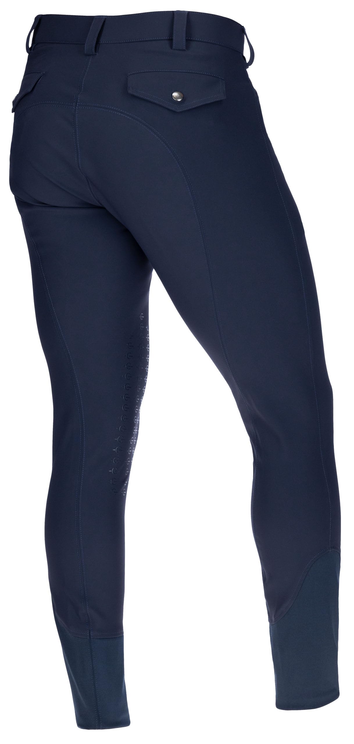 Covalliero Pantalones de Montar Techno II, Azul Oscuro, Talla 52, Refuerzos en Las Rodillas, Poliamida, para Hombre, elástico en 4 direcciones