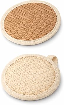 2 li Paket Bambu Du  Lifi, Tek Y zeyli Oval Ask l  Banyo Lifleri, Hassas Ciltler  in Do al V cut Temizleme, Nazik Peeling ve Masaj Etkili Banyo Aksesuar