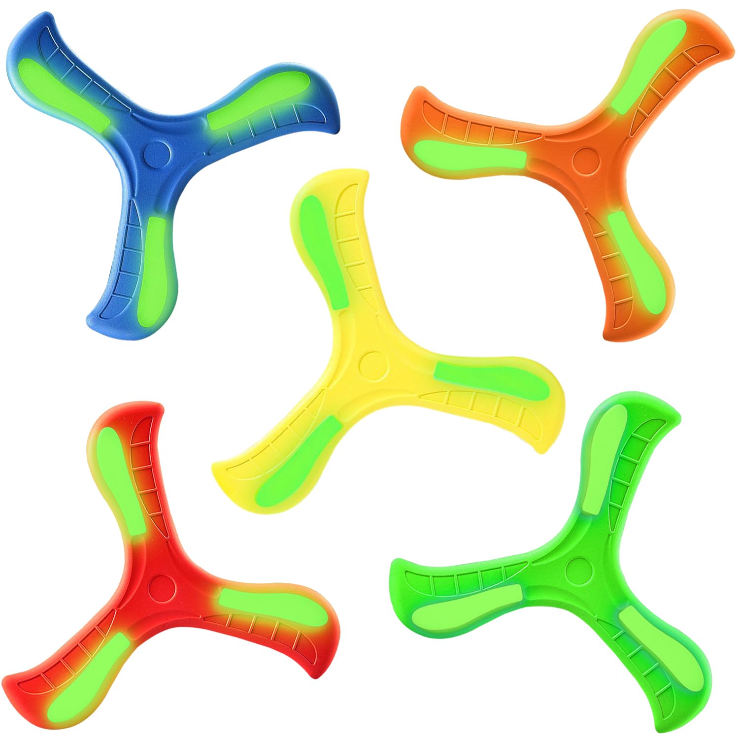 5 Pezzi di Boomerang Splendente, Giocattoli Creativi E Divertenti, Giocattoli per Bambini per Bambini, Regali per Bambini.