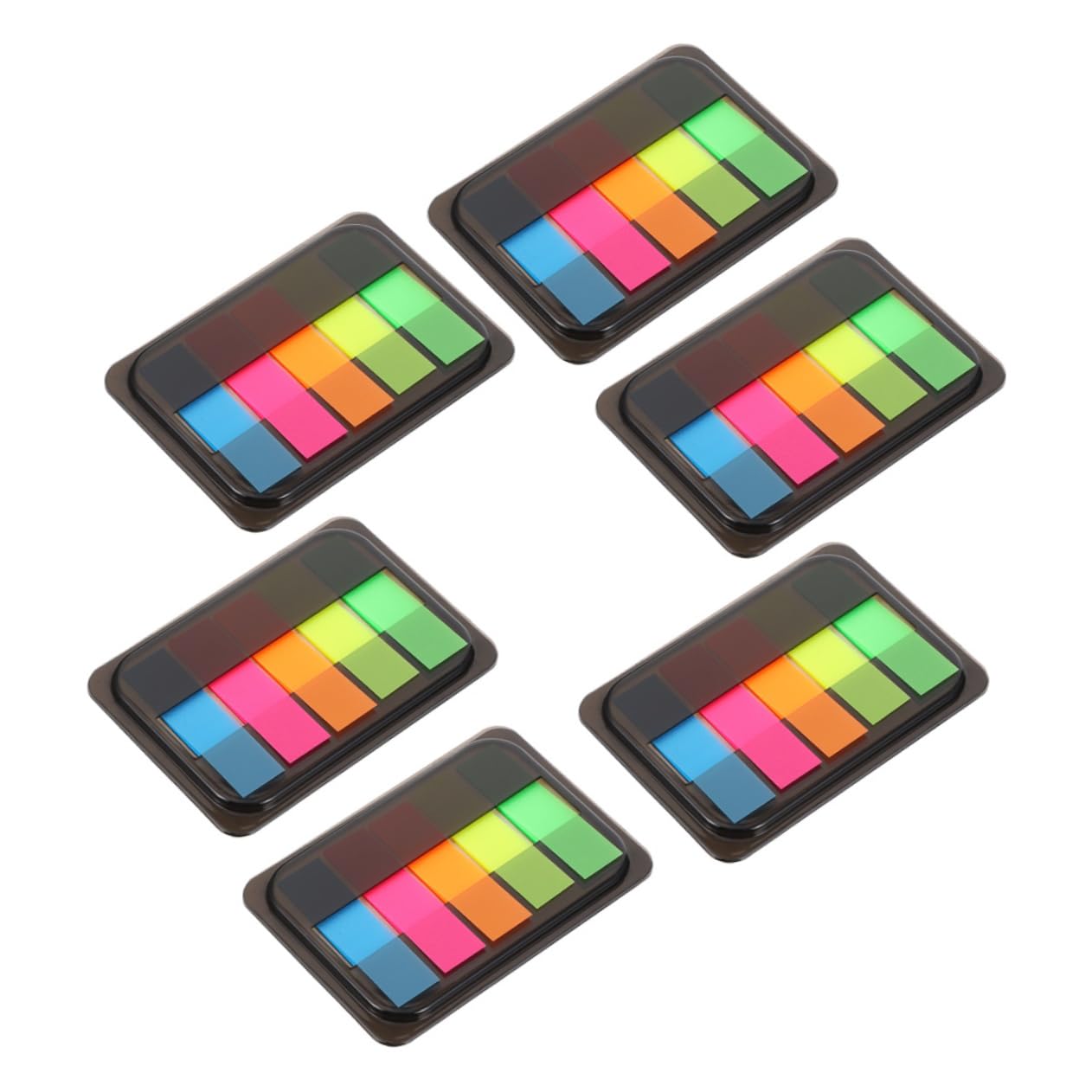 ARTIBETTER 5 set Con Segnalibri Adesivi Per Libri Etichette Evidenziate Linguette Per Libri Per Annotare Indice Delle Annotazioni Linguette Colorate Per Libri Bandierine E 6 scatole*5