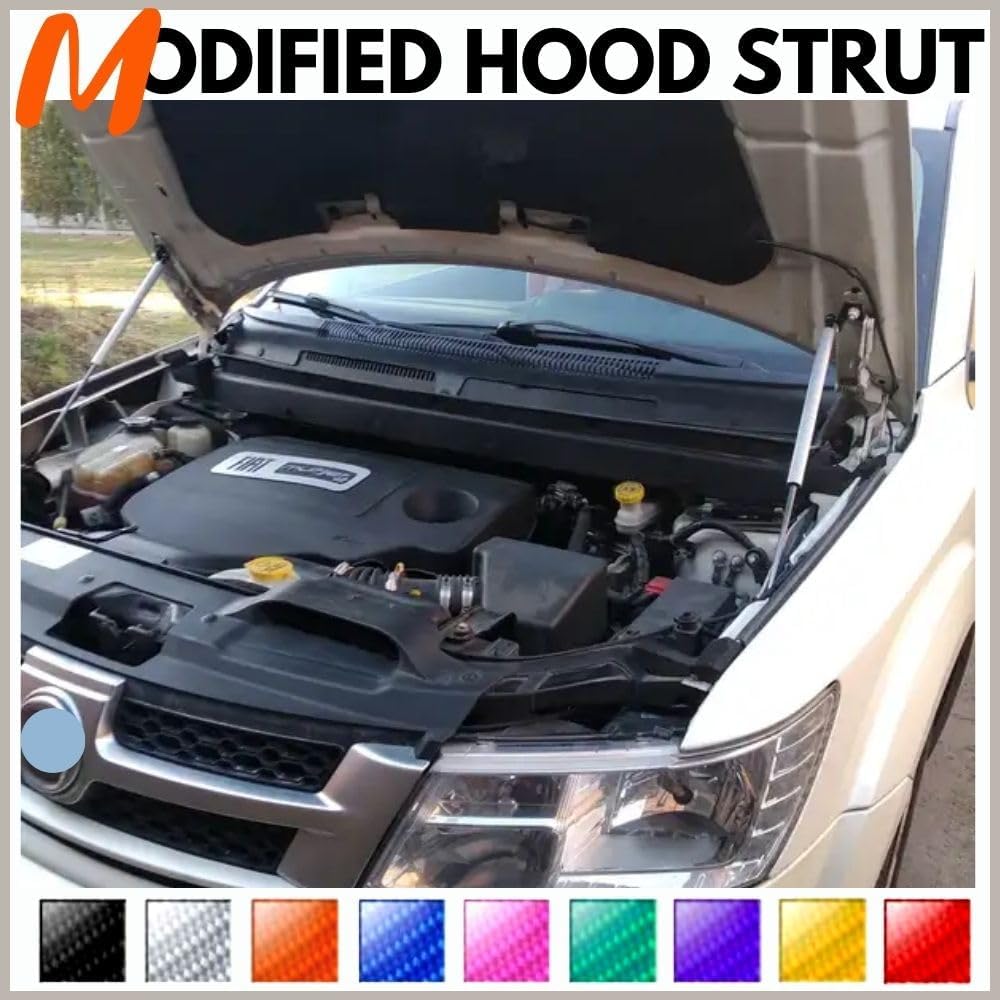 Front Hood Struts Compatible with Dodge Journey 2009-2020 Shock Lift Supports Bonnet Gas Dampers Springs Kit No-Drill Bolt-on