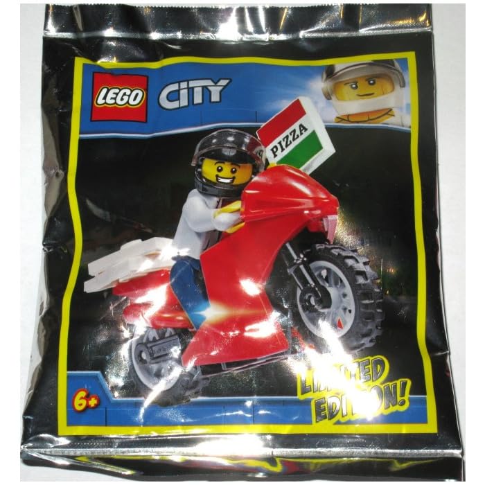 Lego City Paper Foil Pack 951909 Pizza Delivery Guy