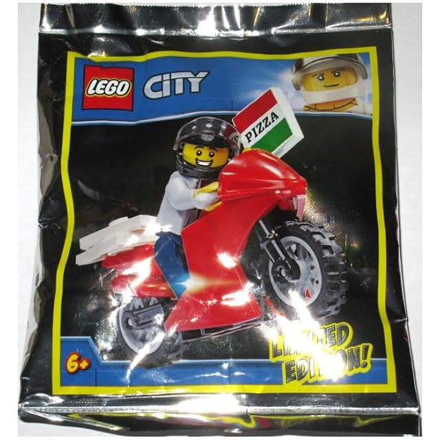 Lego City Paper Foil Pack 951909 Pizza Delivery Guy