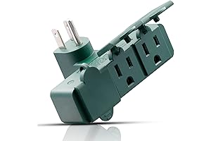 ELEGRP 3-Prong Weatherproof 3-Outlet Extender Adapter