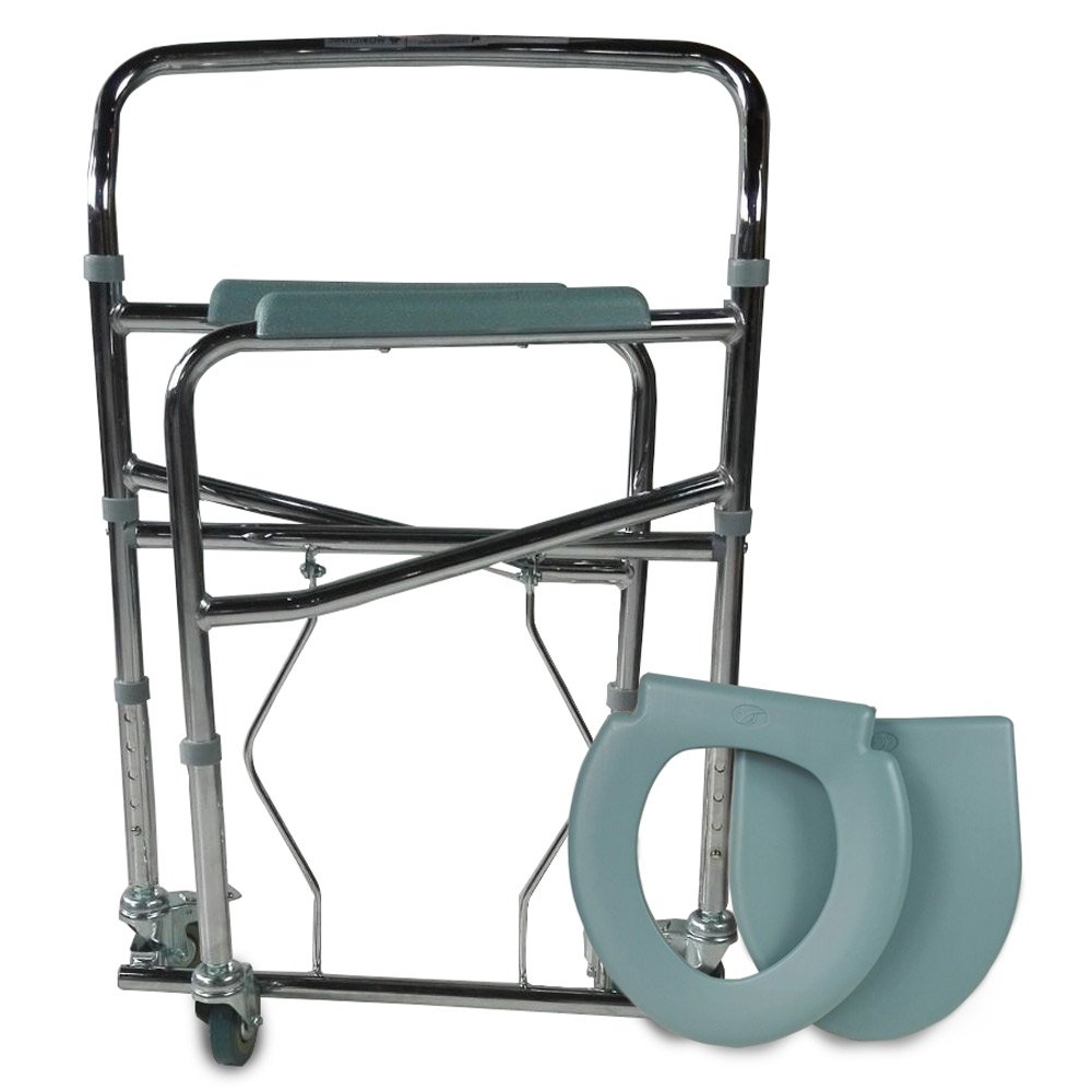 Buy Mobiclinic, Muelle, WC Chair with Wheels, Toilet Seat for The