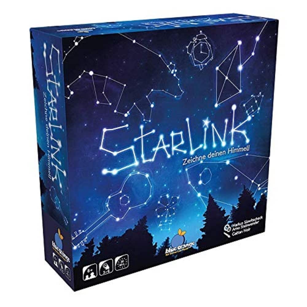 Starlink, Family Game, Drawing Game, 3-6 Players, from 8+ Years, 30+ Minutes, German
