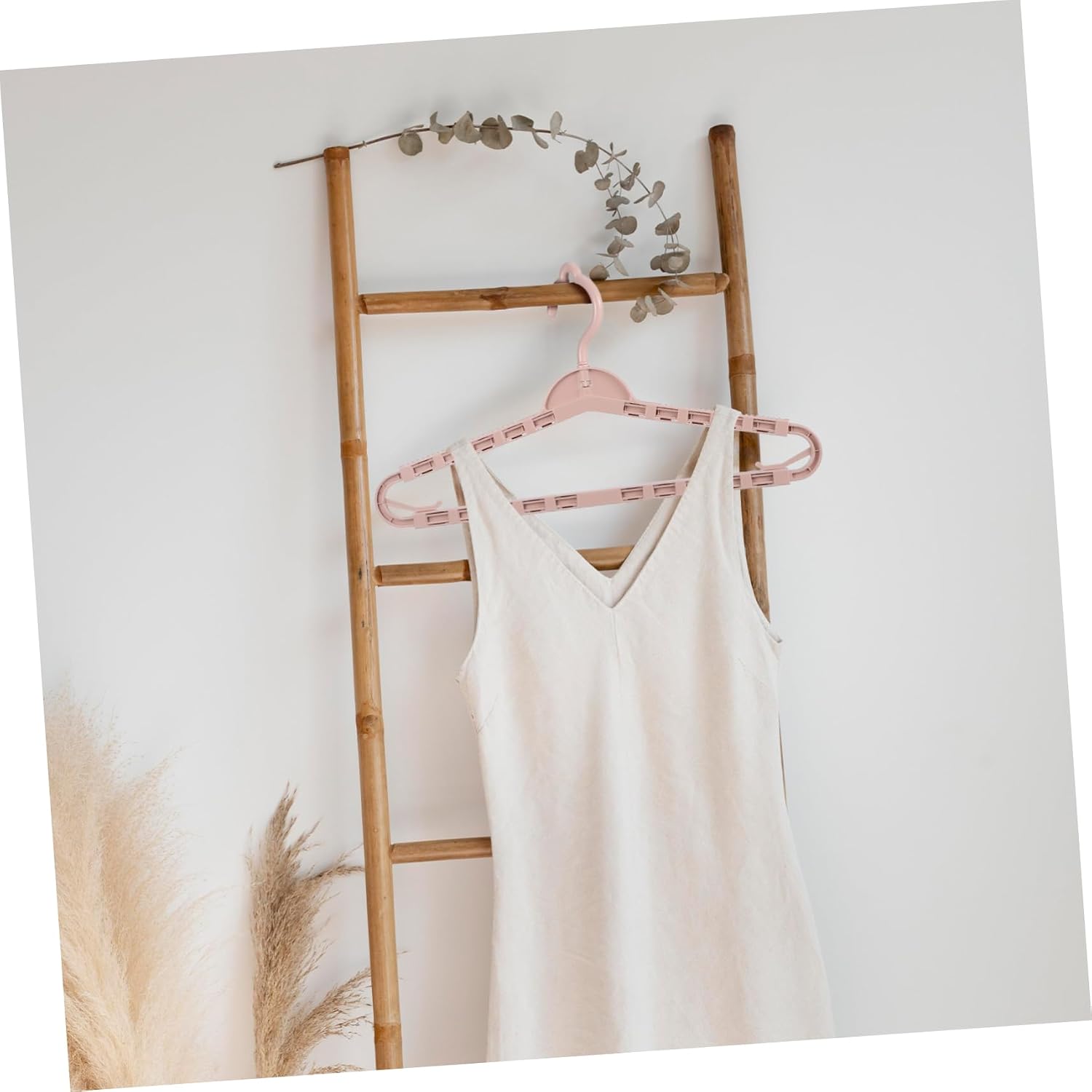 Cabilock 8Pcs Extra Wide Expandable Hangers for Clothes Foldable Multi Functional Drying Hangers for Quilts Coats Towels Material for Space Saving