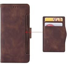 Case for Leica Leitz Phone 3.Imitation Leather Flip Phone Case with Movable Card Slots.Bracket Design-Brown