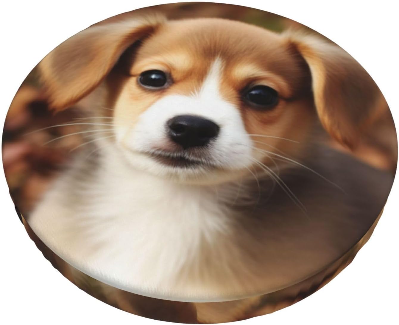 Bar Stool Cover Round Elastic Stool Cushion Covers Cute Dog Bar Chair Cover Washable Stool Cushion Slipcover Stretch Stool Seat Covers for 12-14 Inch Chair