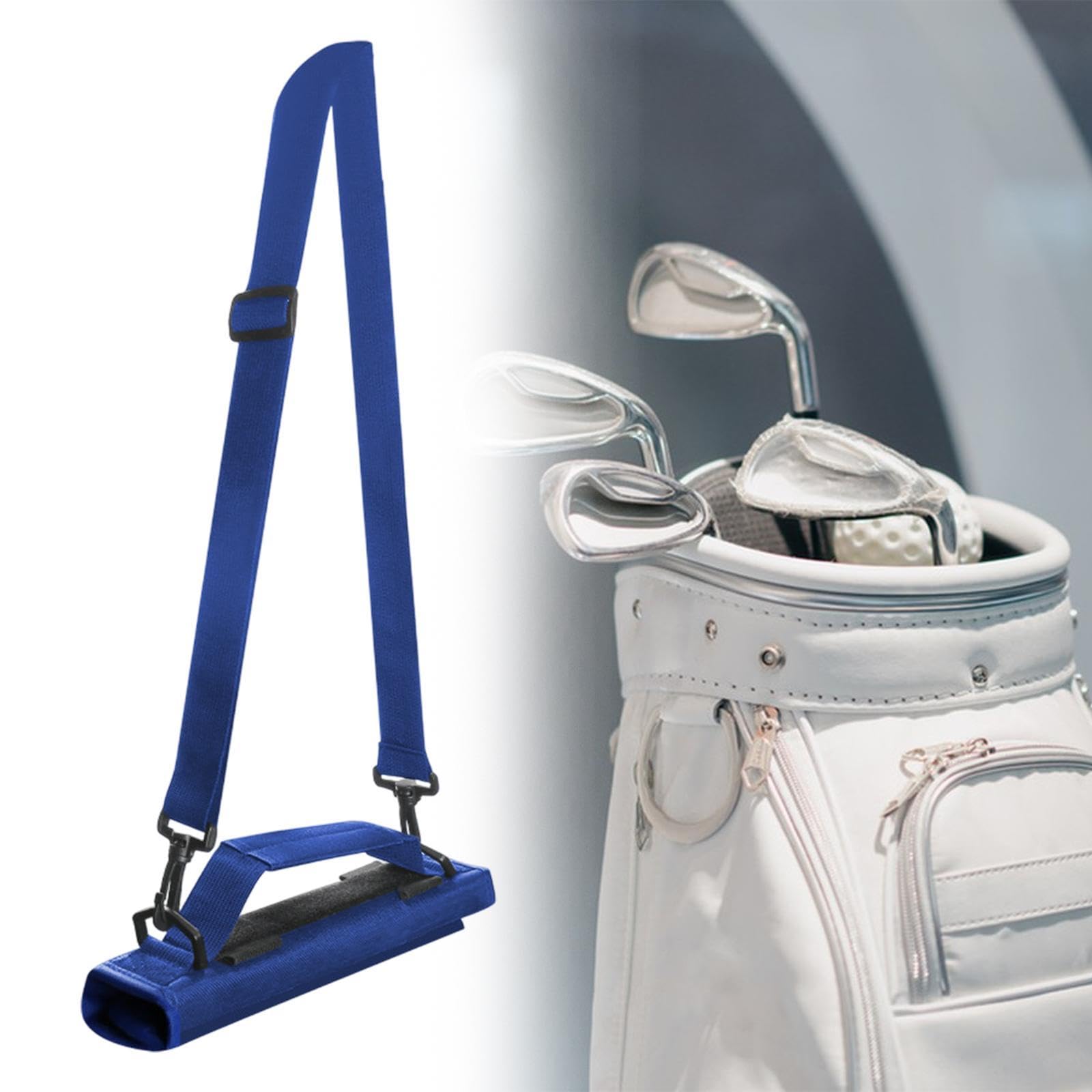 YIJU Golf Club Carry Bag Sleeve Accessories with Shoulder Strap Mini Carrier Portable Golf Bag for Course Training Gift Practicing, Blue
