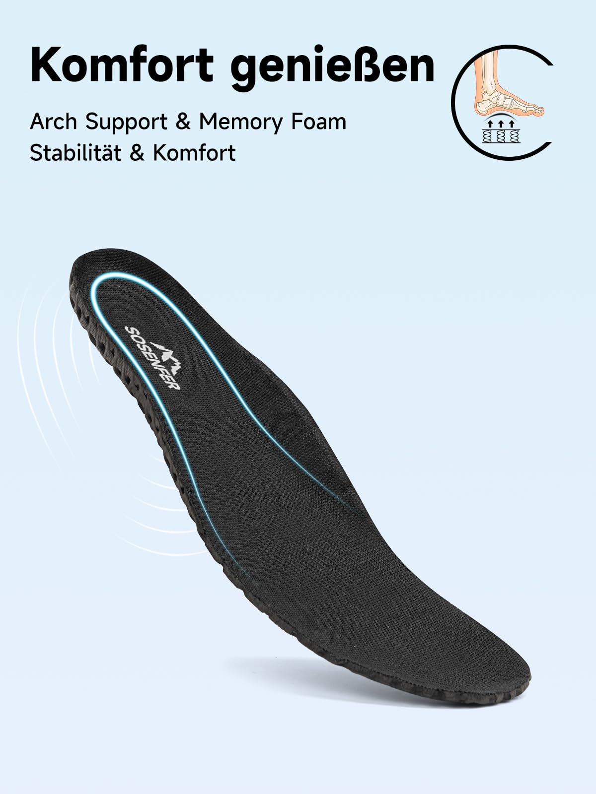 Sosenfer Schuhe Herren Slip On Sneaker Fitness Turnschuhe Atmungsaktiv Ohne Schnürsenkel Walkingschuhe Hands-Free Freizeit Schlupfschuhe