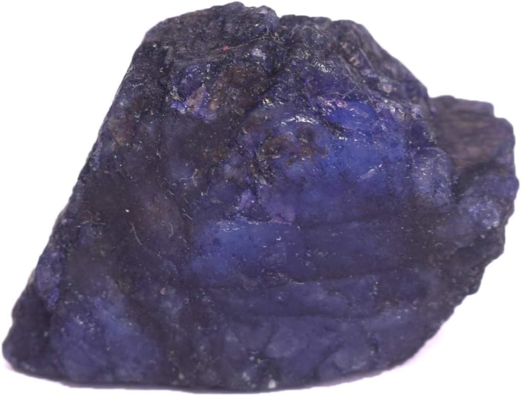 GEMHUB Natural Rough Blue Sapphire Loose Gemstone - 9.50 Carat Certified Healing Crystal For Jewelry Making