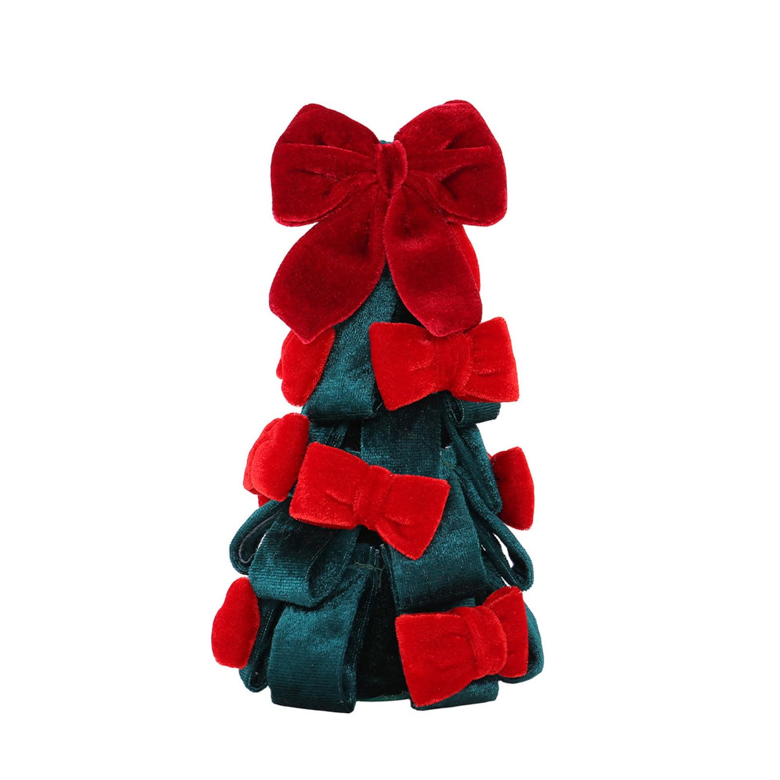 APGLSXY Velvety Bowknot Christmas Tree Ornament Soft Plush Bowknot Holiday Tree Decoration for Tabletop Shelf Festival Home Decoration Christmas Bend Deck