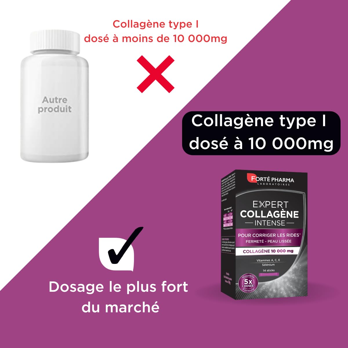 12 Sachets Vene Collagène – Complément Alimentaire Peau, Cheveux, Ongles – Neuf