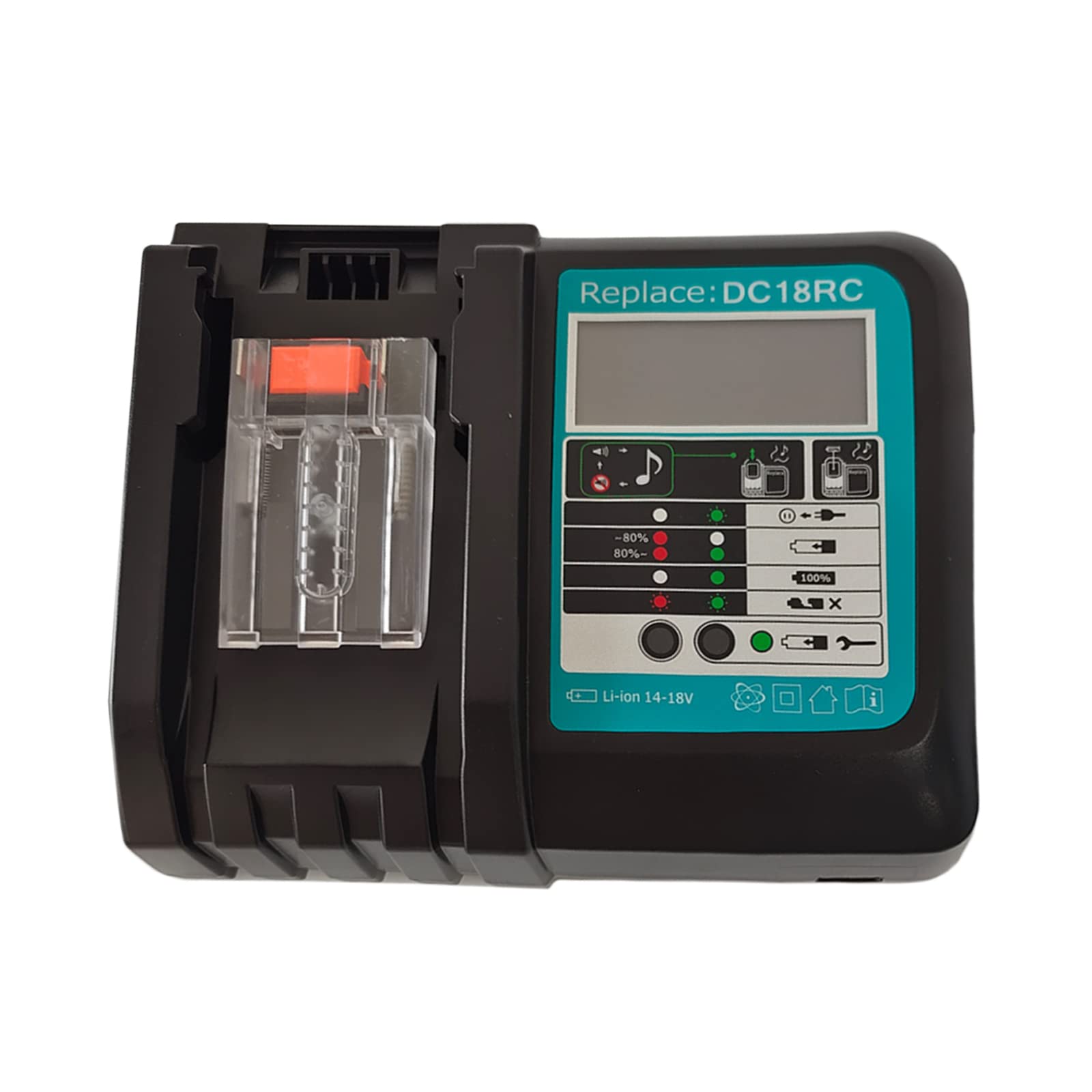 The Power Shop DC18RC Battery Charger 3A Replacement for Makita 14.4V -18V BL1850 BL1830 BL1840 BL1860 BL1430 BL1440 BL1450 DC18RA DC18RD
