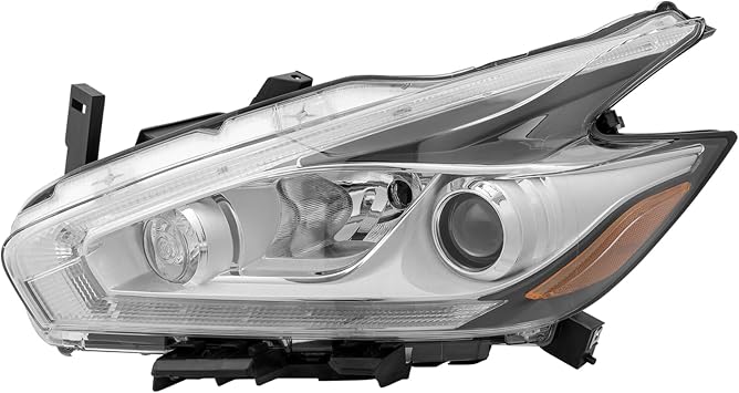 Halogen Headlight Assembly for 2015 2016 Nissan Murano SL/S/SV Sport Utility 4-Door with LED DRL Left Driver Side OE/OEM NI2502232