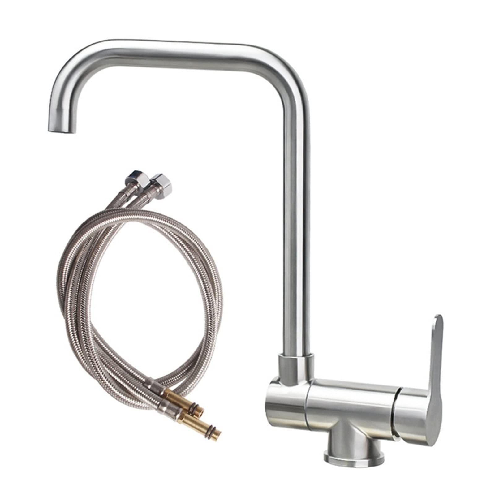 Robinet de cuisine pliant rotation 360 mitigeur évier eau chaud froid