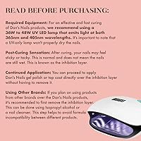 Vista 4 de Dan's Nails Capa de gel con base de goma Blue Lagoon Bliss Summer de 0.5 fl oz Lámpara UV/LED para manicura profesional de salón