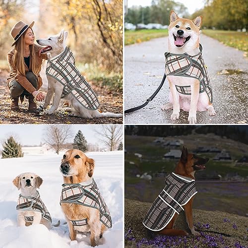 Capas de chuva para cães grandes, capa de chuva impermeável para cães, poncho refletivo, casaco de c