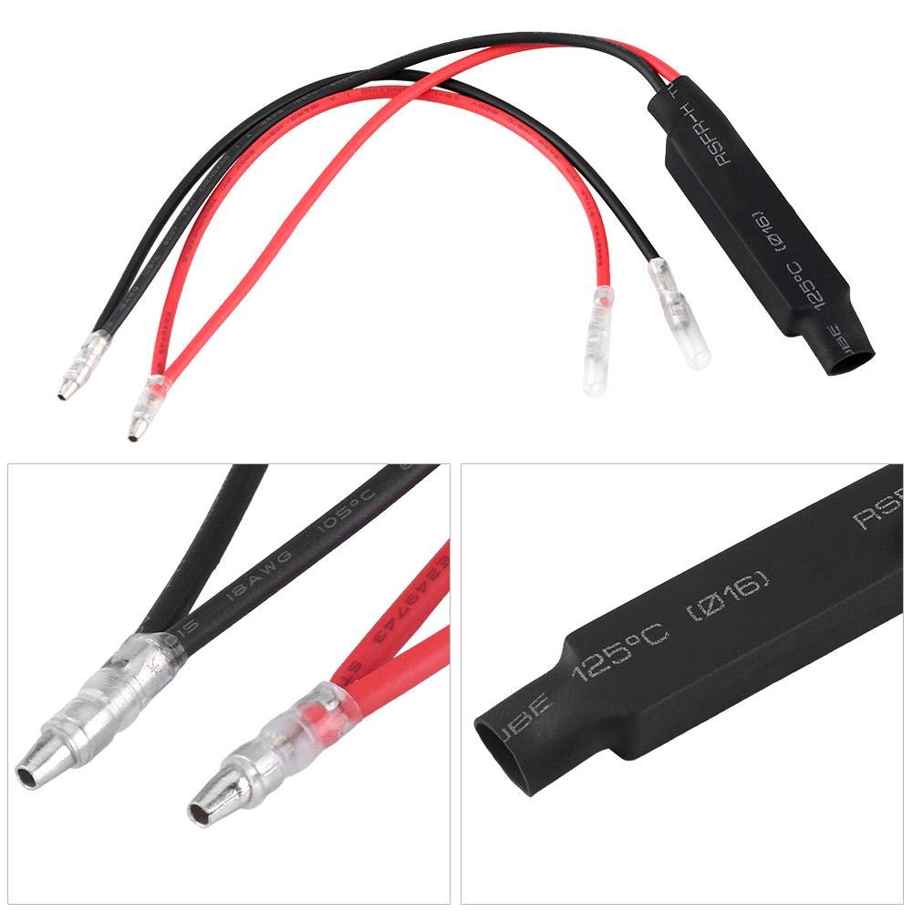 2 sztuk 12V rezystor motocyklowy 10W motocykl rezystor LED kierunkowskaz LED światło rezystor obciążenia napraw błąd Flash kontroler zamiennik dla motocykl motocykl skuter