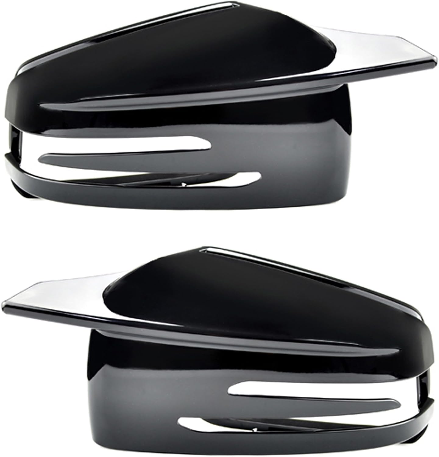Mirror Cover Left Right Side Compatible with Mercedes Benz C Class W204 2010-2013, A Class W176 2013-2018, CLA Class W117 2013-2019, GLK Class X204 2008-2013, Rear View Mirror Cover Trims