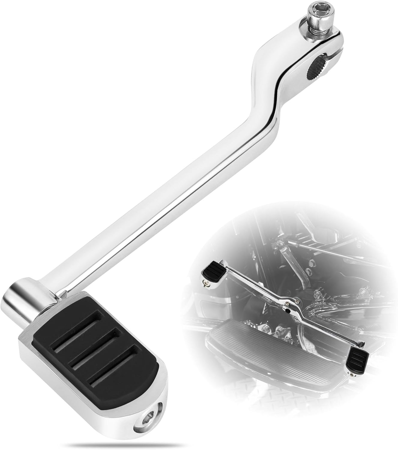 COZYCATS CNC 6061 Aluminum Heel Toe Shift Lever with Shifter Pegs Fit for Harley Touring Road King Electra Glide Street Glide 1988-2024, Trike 2008-2024, FL Softail 1986-2017