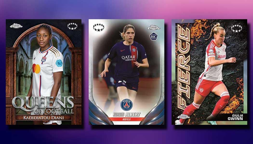 2023/24 Topps Chrome Women's UEFA Soccer HOBBY box (20 pks/bx)