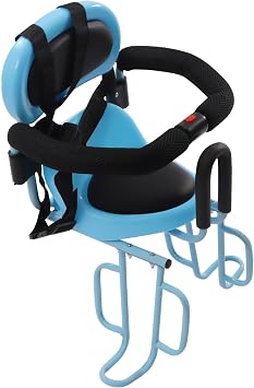 Bicycle Rear Baby Seat Bike Fenced Seat for Child Carrier Rack Mounted with Handrail & Locking Mechanism for Baby