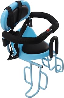 Kids Bicycle Rear Baby Seat Bike Fenced Seat for Child Carrier Rack Mounted with Handrail & Locking Mechanism for Baby (Blue)