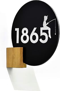 Modern Projecting Sign Round - Black Aluminum (ACP), Fiber Laser Engraving - Family Lake House Sign - Fisher Boy Plaque - Housewarming Gift