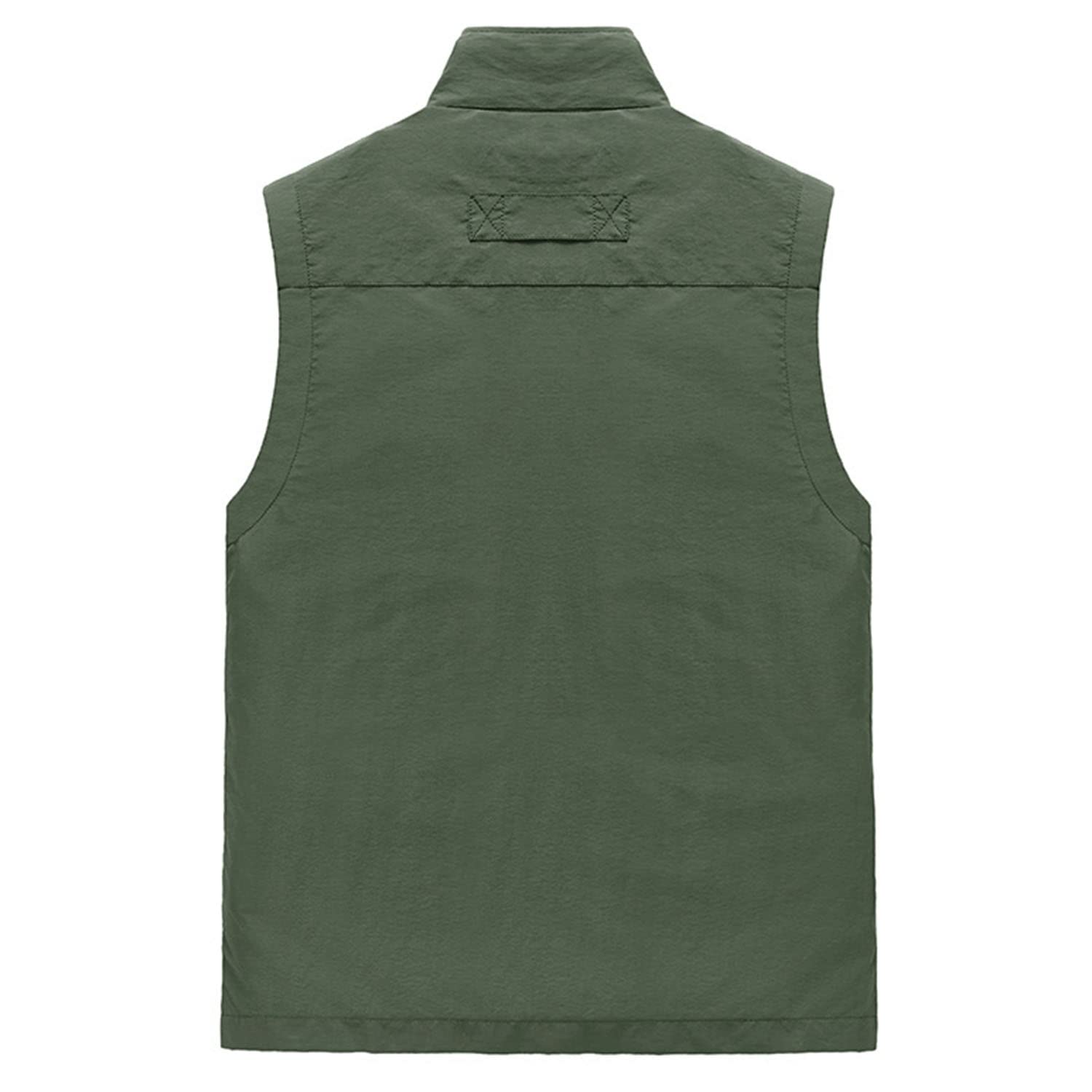 Chaleco Multibolsillo para Hombre Chaleco Casual para Exteriores Chaqueta Transpirable Sin Mangas para Pesca Fotografía Senderismo Viajes