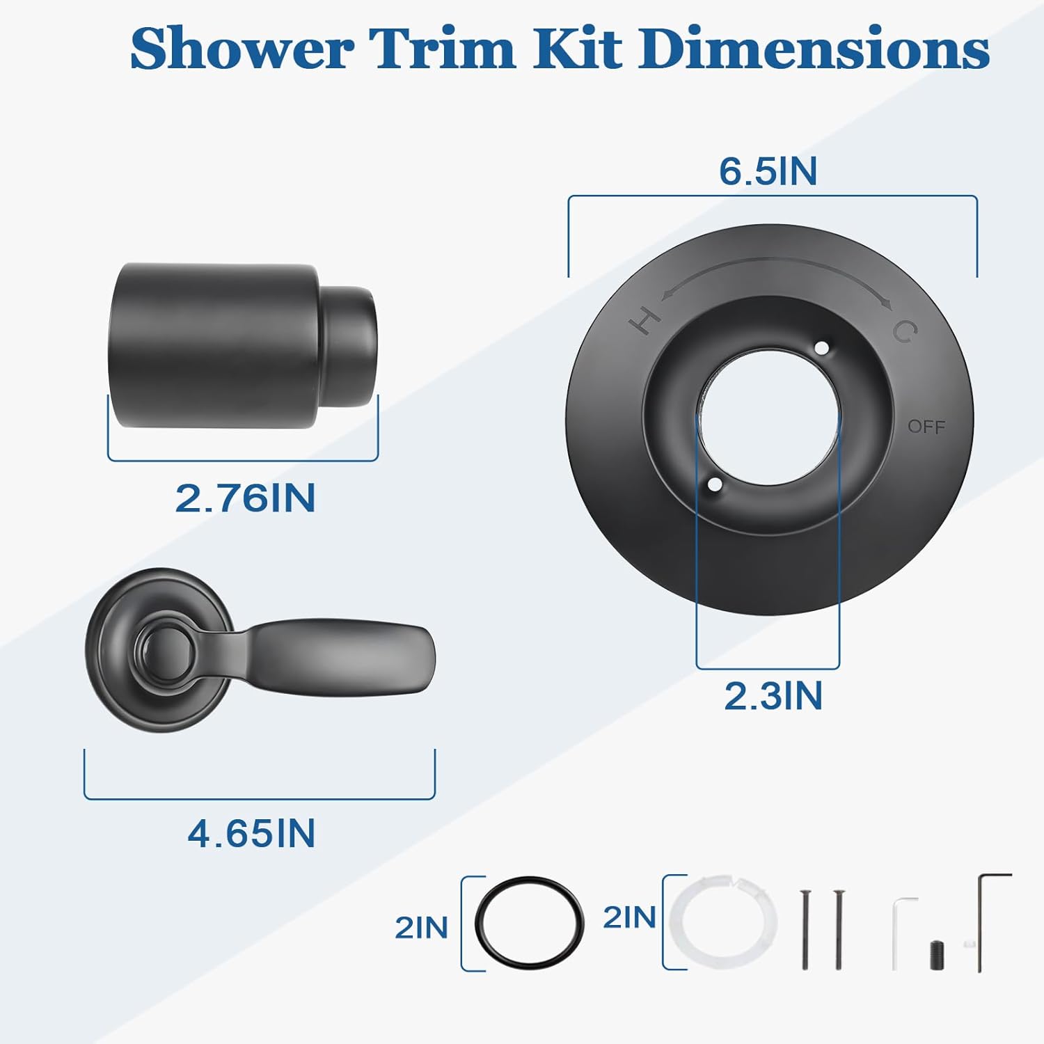 T14032-BL Shower Handle-Just Compatible with Delta Shower Trim Kit 14 Series, Just Compatible with Cartridge RP46074, Fits R10000 Series Valves (Cartridge/Valve Not Included), Matte Black