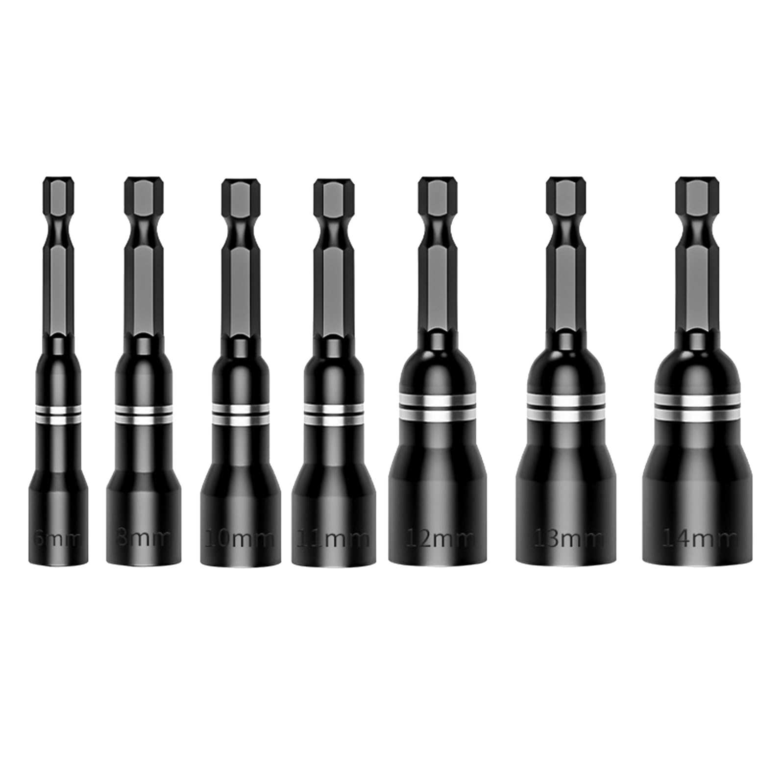 Power Nut Driver Drill Bit Tool Set Driver Hexagonal Socket Wrench Screw Impacts Bit for Power Tool Socket Adapter