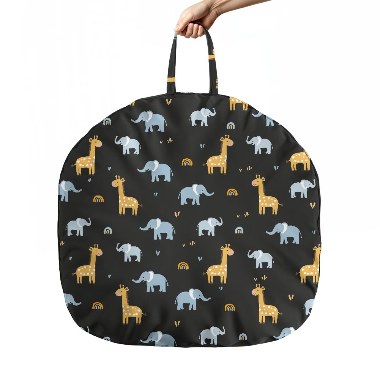 Sellikakes Dinosaur Elephant Newborn Lounger Cover, Replacement Covers for Baby Boys Girls Removable Infant Nest Slipcover Machine Washable