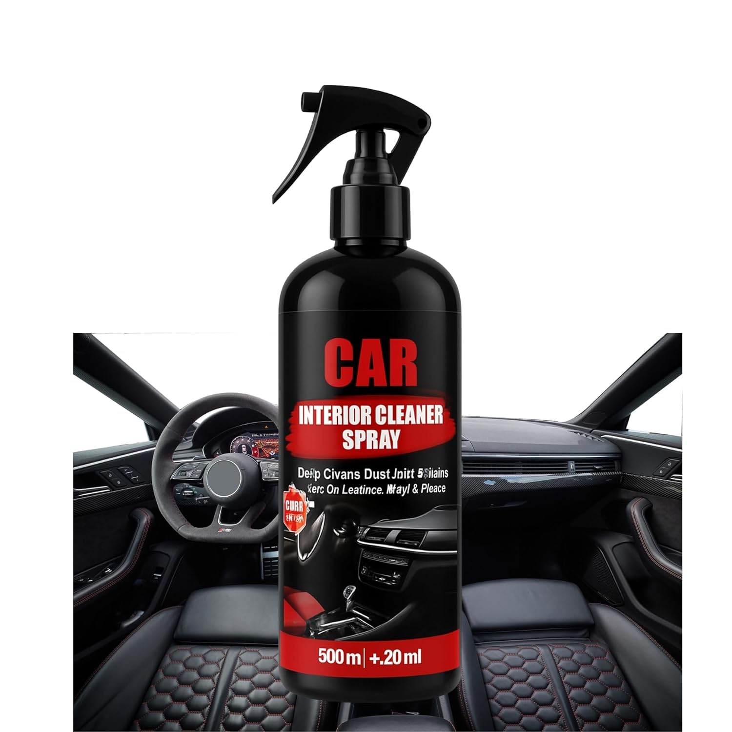 Car Interior Cleaner & Protectant Liquid 1L | Car Seat & Dashboard Cleaner Spray for Leather, Fabric, Vinyl & Roof | Interior Car Cleaning Foam Spray |Interior Wireless (pack of 1)-picture-23