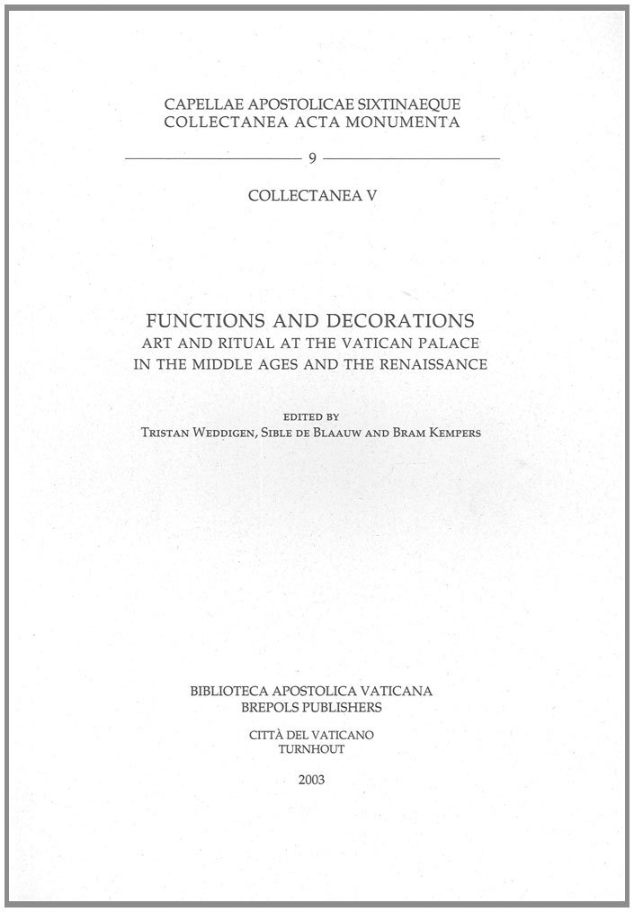 Art and Ritual at the Vatican Palace manuel pour chercheurs en histoire