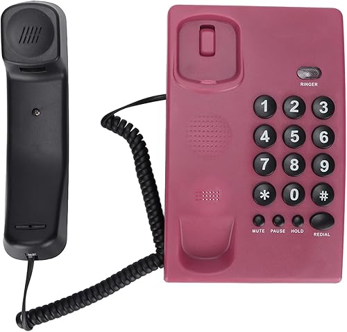 Miniatura 6 de KXT504 Teléfonos de escritorio fijo, teléfono con batería multifuncional con cable con pausasilencioretenciónredireccionamiento, para oficina hotel