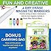 littlemag Magnetic Easel and Whiteboard for Kids – 4 Dry Erase Markers, 72 Magnet Numbers and Letters, and Bonus Carrying Bag – Table Top Educational Children’s Play Set