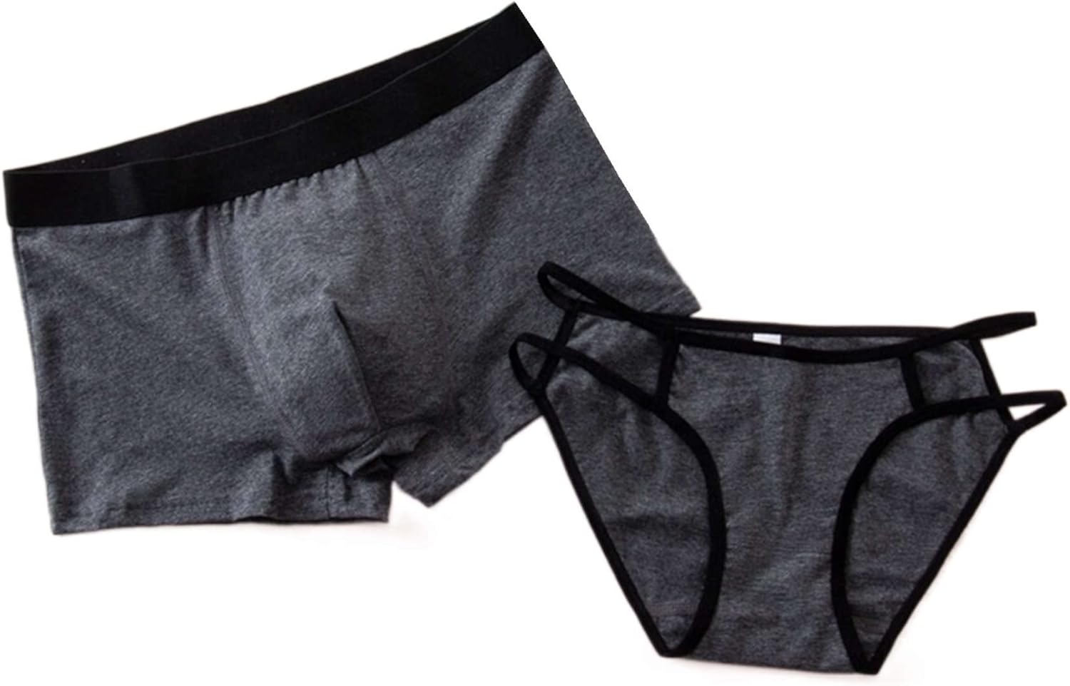 Couple Underwear Men Boxers Shorts Femme Sexy Briefs Elastic Lolita Undies for Two Bowknot Cute