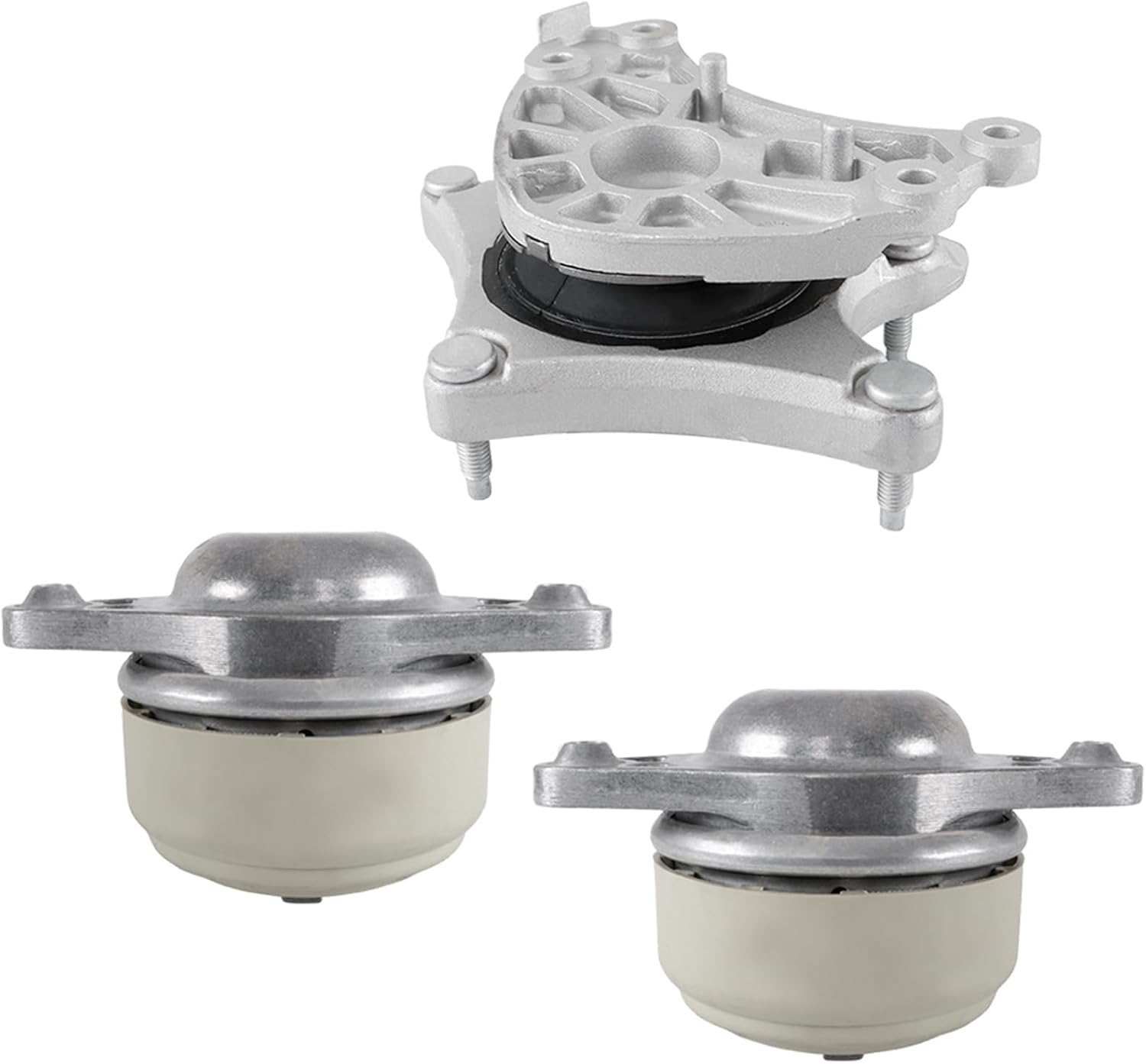 Silscvtt 3PCS Left Right Front Engine Motor and Trans Mount Set Replacement for Mercedes-Benz 2007-2012 9924 9914 EM-7156 EM-7280