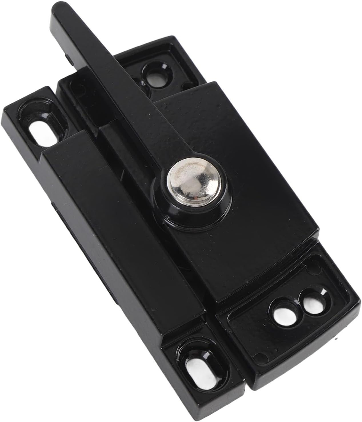 Eujgoov Cam Type Sash Lock Anti Pry Sturdy Construction Casement Window Sash Lock for Secure Windows 2 Pack (Black)