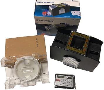 4 Deck Card Shuffler, 2 Deck Revolving Card Tray and Bicycle Calculator